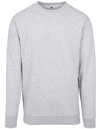 Build Your Brand - Raglan Crewneck -  Heather Grey