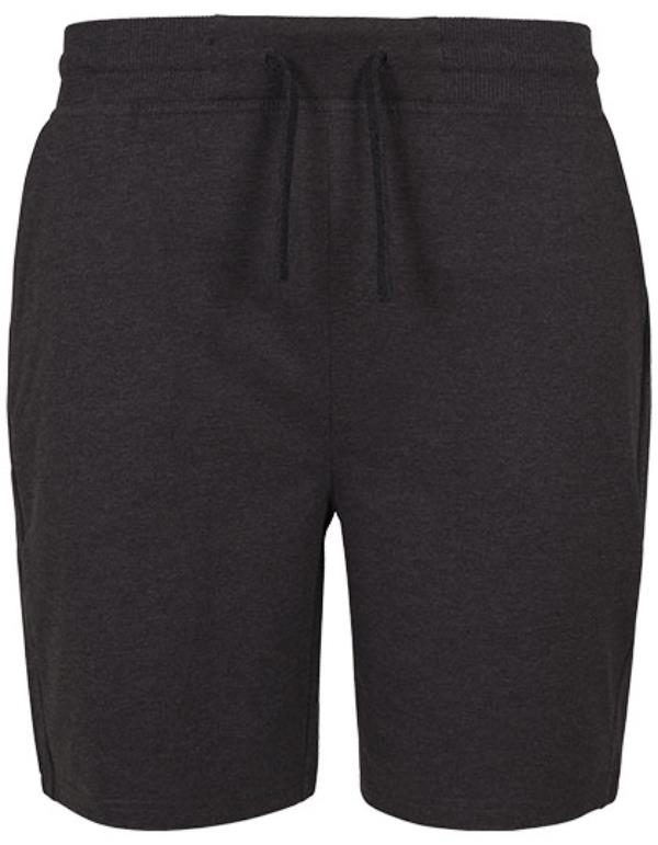 Build Your Brand - Terry korte Broek - Charcoal (Heather)