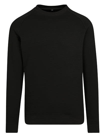 Build Your Brand - Crewneck Raglan Sweater - Black