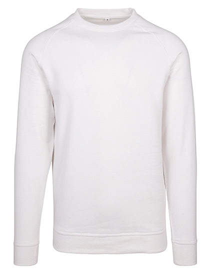 Build Your Brand - Crewneck Raglan Sweater - White