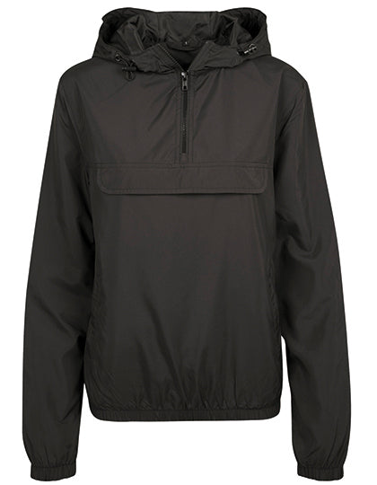 Build Your Brand - Pull Over Dames Jas - Black