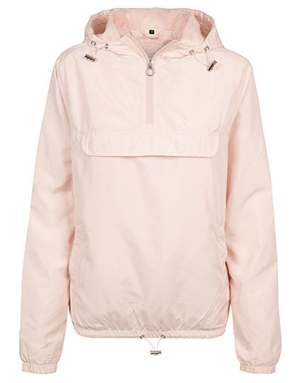 Build Your Brand - Pull Over Dames Jas - Light Pink