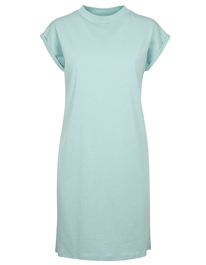 Build Your Brand - Ladies´ Turtle Extended Shoulder Dress - Blue Mint