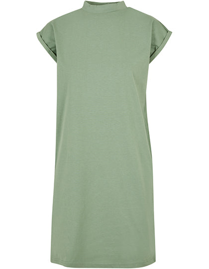 Build Your Brand - Ladies´ Turtle Extended Shoulder Dress - Magic Salvia