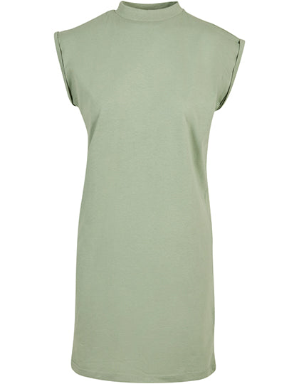 Build Your Brand - Ladies´ Turtle Extended Shoulder Dress - Soft Salvia
