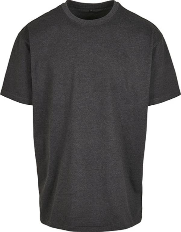 Build Your Brand - Heavy Oversize Tee - Charcoal (Heather)