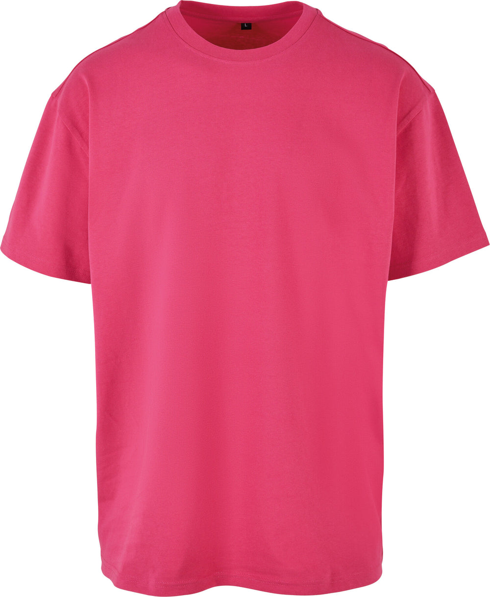 Build Your Brand - Heavy Oversize Tee - Hibiskus Pink