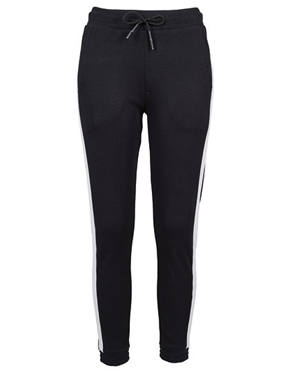 Build Your Brand - Interlock Dames Joggingbroek - Black/White