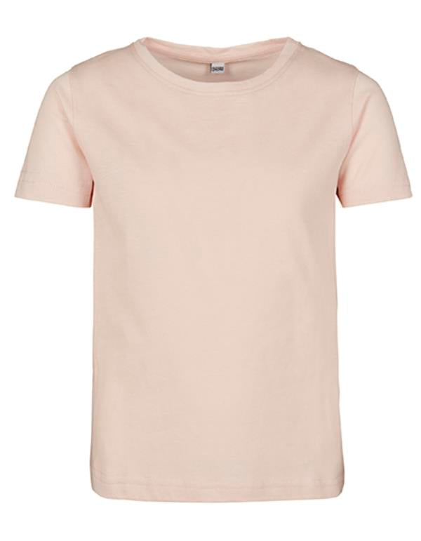 Build Your Brand - Korte Mouwen Meiden T-Shirt  - Pink
