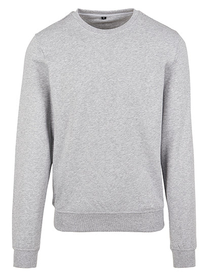 Build Your Brand - Premium Crewneck Sweater - Heather Grey