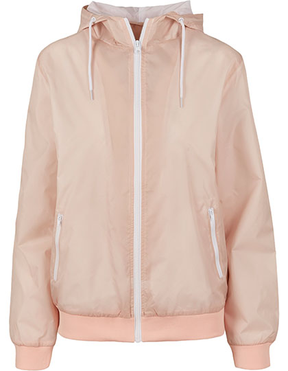 Build Your Brand - Ladies´ Windrunner - Light Pink M (uitverkoop)
