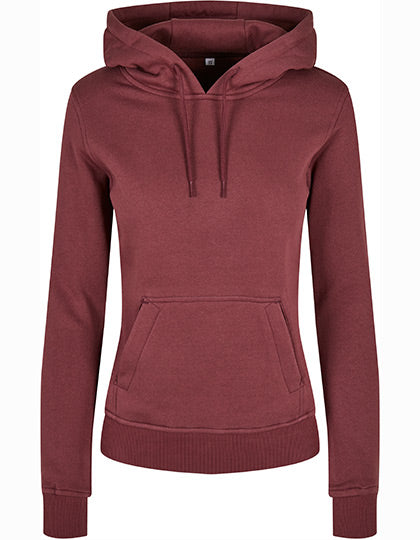 Build Your Brand - Organic Dames Hoodie - Cherry