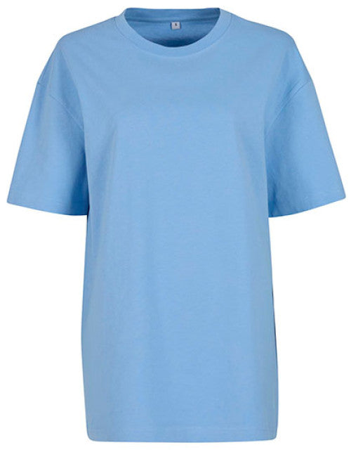 Build Your Brand - Ladies´ Oversized Boyfriend Tee - Powder Blue