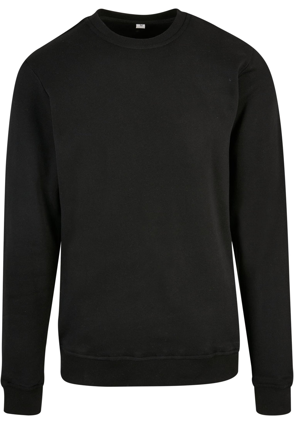 Build Your Brand - Organic Basic Crew Sweater - Black
