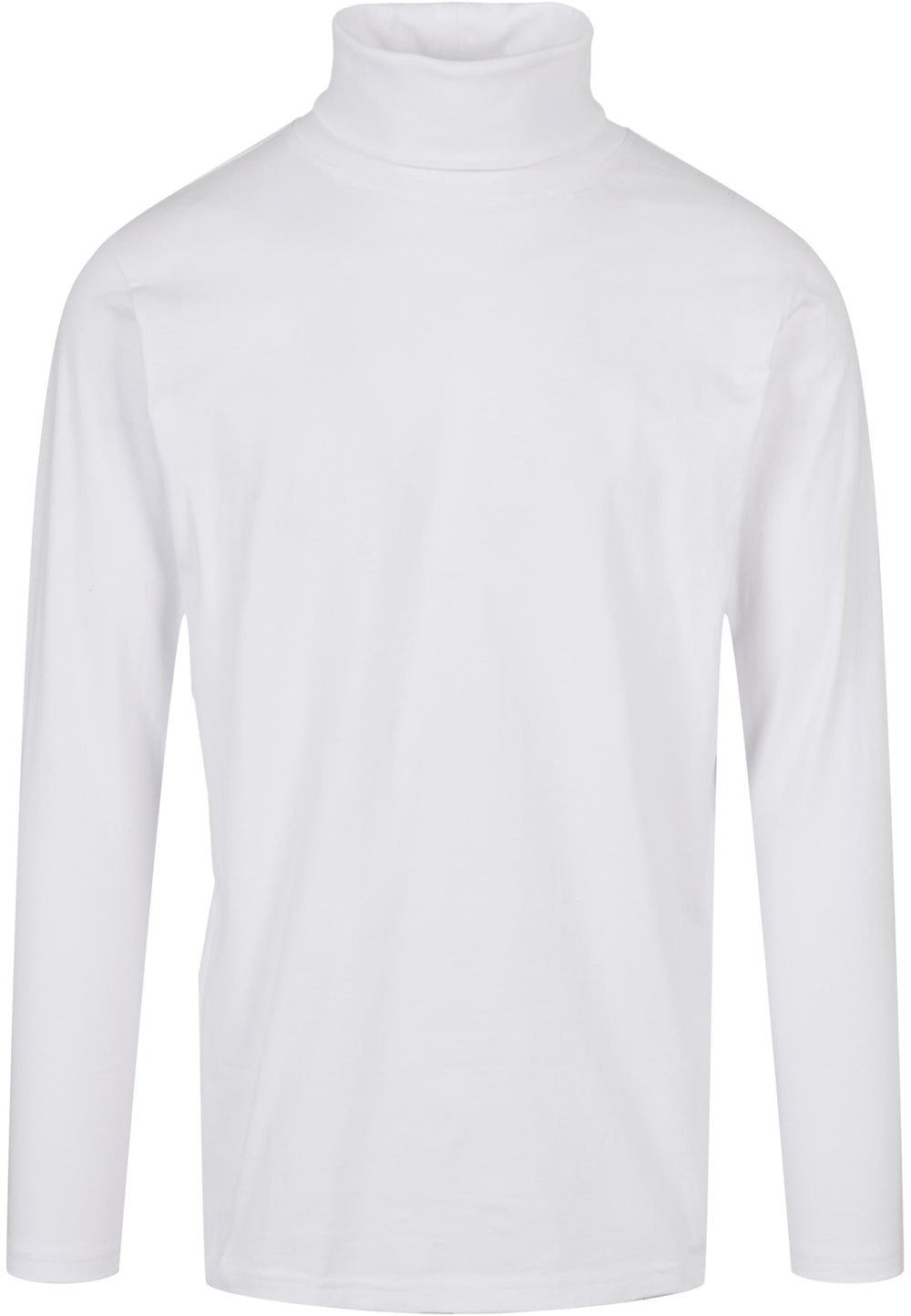 Build Your Brand - Turtle Neck Longsleeve T-Shirt - White