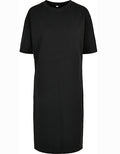 Build Your Brand – Oversized Slit T-Shirt Jurk dames – Black – 100% biologisch katoen