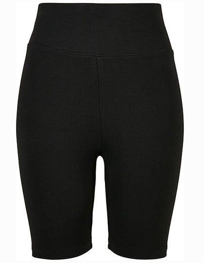 Build Your Brand - High Waist Cycle Dames Korte Broek - Black