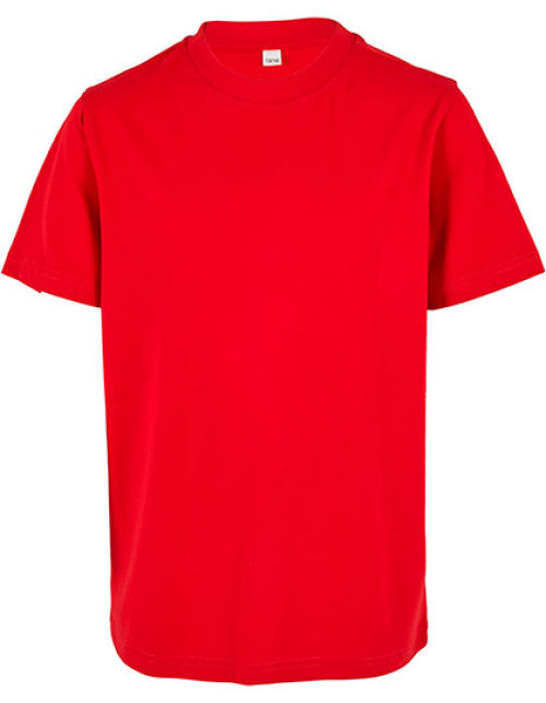 Build Your Brand - Kids´ Organic Basic Tee - City Red