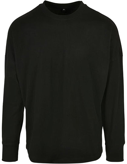 Build Your Brand - Oversized Cut On Lange Mouwen T-Shirt - Black