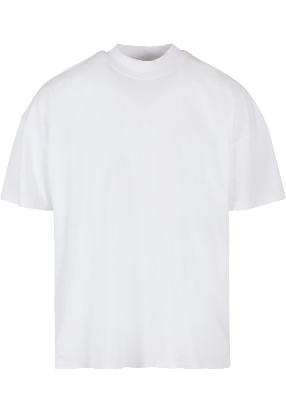 Build Your Brand - Oversized Mock Hals T-Shirt - White