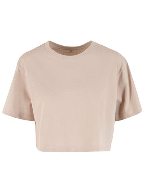 Build Your Brand - Ladies Short Oversized Tee - Cloud