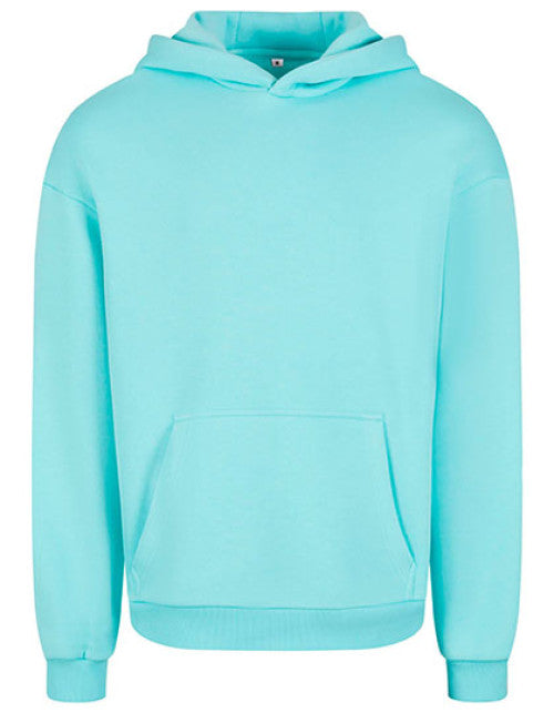 Build Your Brand - Fluffy Hoody - Beryl Blue