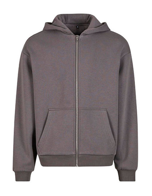 Build Your Brand - Fluffy Zip Hoody - Magnet