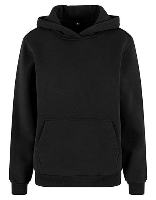 Build Your Brand - Ladies Fluffy Hoody - Black