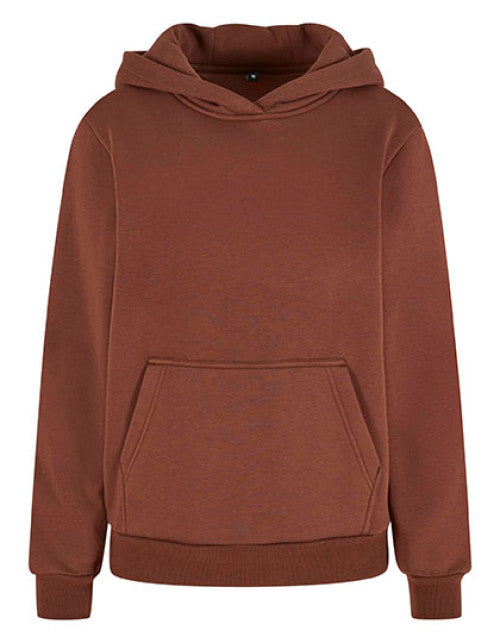 Build Your Brand - Ladies Fluffy Hoody - Chocolate Brown