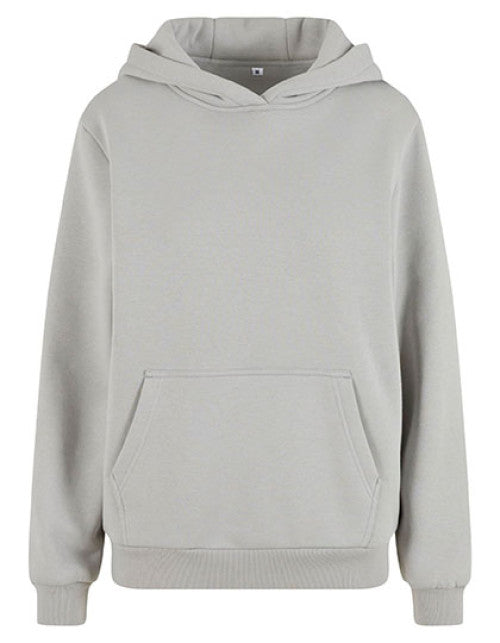 Build Your Brand - Ladies Fluffy Hoody - Light Asphalt