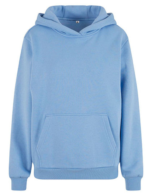 Build Your Brand - Ladies Fluffy Hoody - Powder Blue