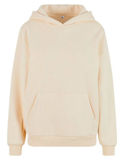 Build Your Brand - Ladies Fluffy Hoody - White Sand