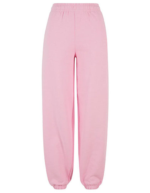 Build Your Brand - Ladies Fluffy Sweatpants - Soft Pink