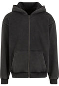Vintage Heavy Hoodie met Rits