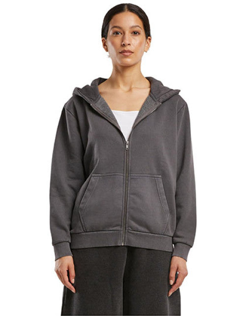 Build Your Brand - Ladies Vintage Heavy Zip Hoody - Magnet