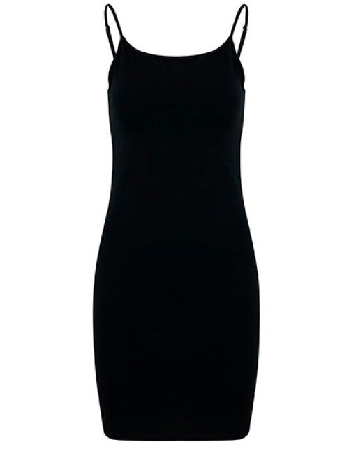 Build Your Brand - Ladies Stretch Jersey Slim Dress - Black