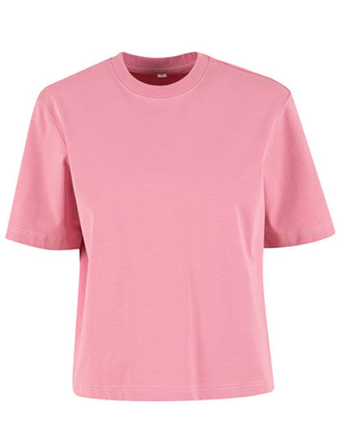 Build Your Brand - Sorona® Ladies Regular Boxy Tee - Dusty Pink