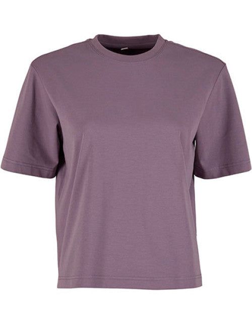 Build Your Brand - Sorona® Ladies Regular Boxy Tee - Dusty Purple