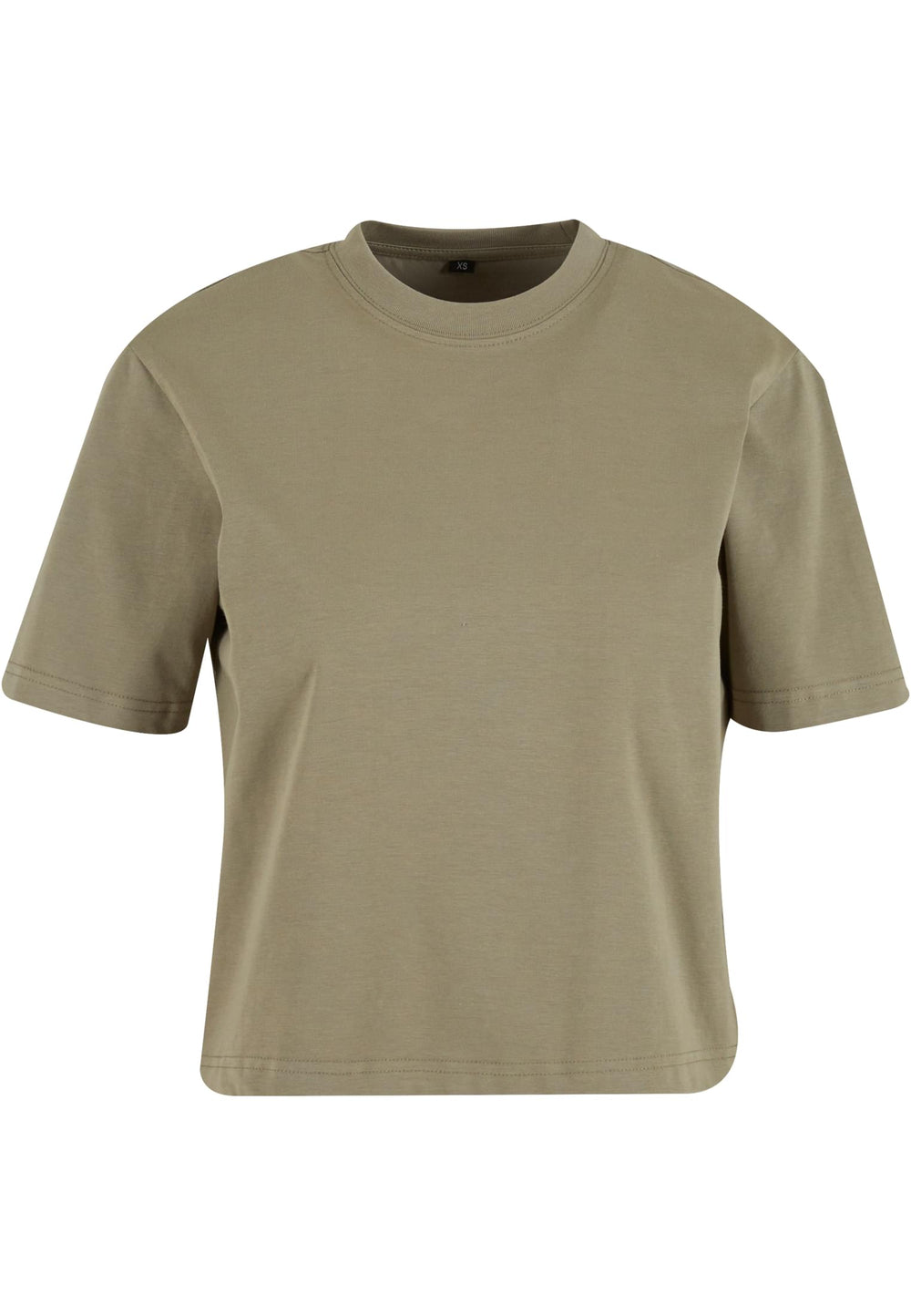 Build Your Brand - Sorona Regular Boxy Dames T-Shirt - Pale Olive