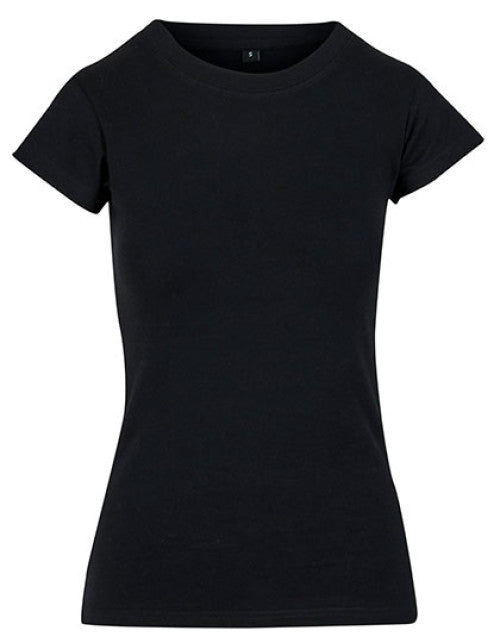 Build Your Brand - Ladies Basic Stretch Tee - Black
