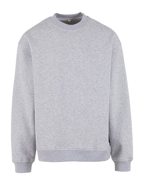 Build Your Brand - Loose Fit Sweatshirt - Heather Grey