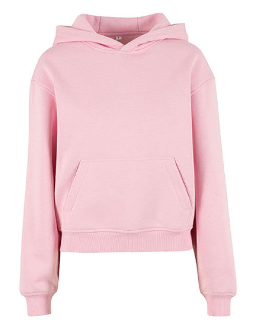 Build Your Brand - Ladies Loose Fit Hoody - Soft Pink