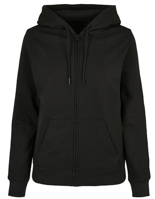 Build Your Brand Basic - Ladies Basic Zip Hoody - Black