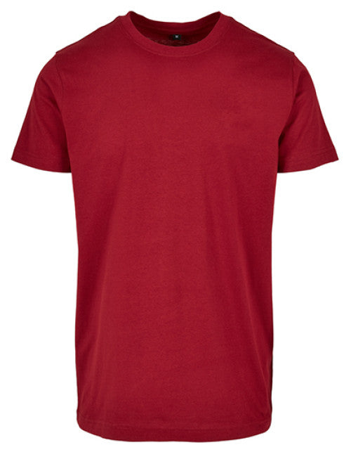 Build Your Brand Basic - Basic Round Neck T-Shirt - Burgundy