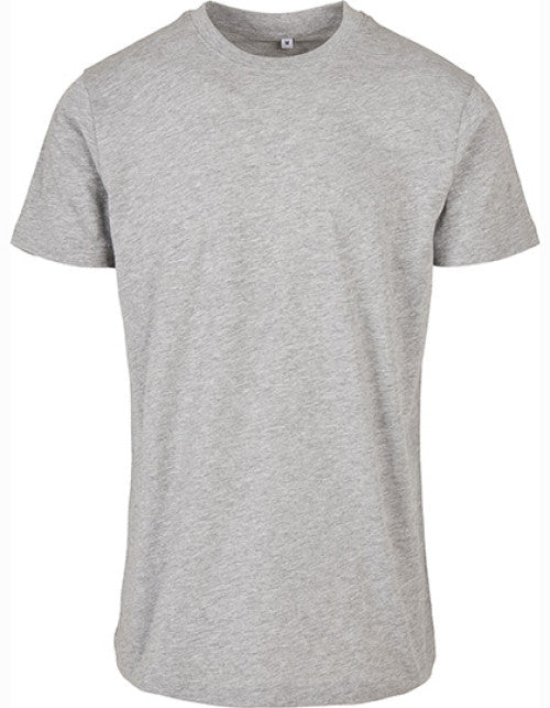 Build Your Brand Basic - Basic Round Neck T-Shirt - Heather Grey