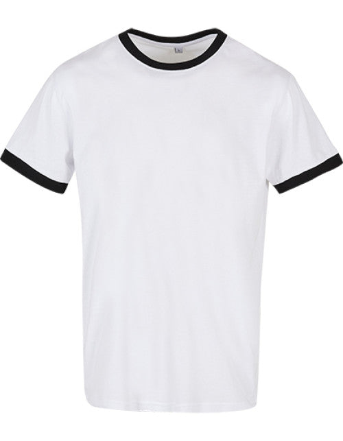 Build Your Brand Basic - Men´s Ringer Tee - White