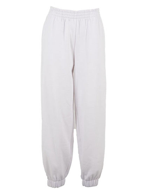Build Your Brand Basic - Ladies Basic Sweatpants - White