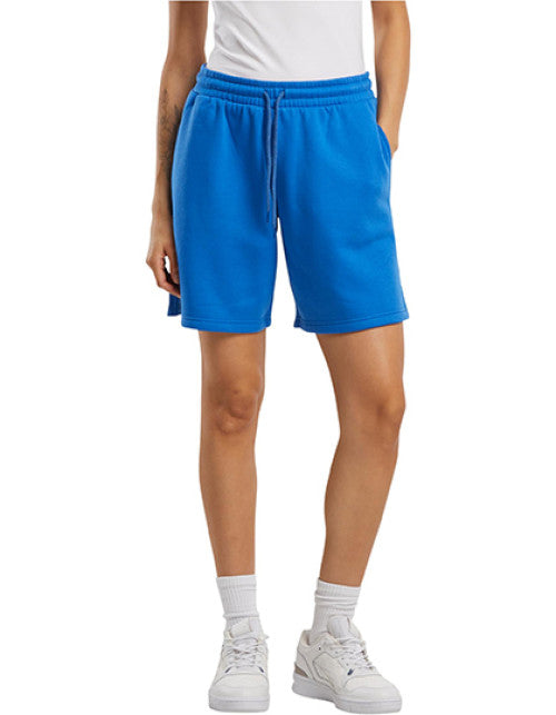 Build Your Brand Basic - Ladies Basic Sweatshorts - Intense Blue