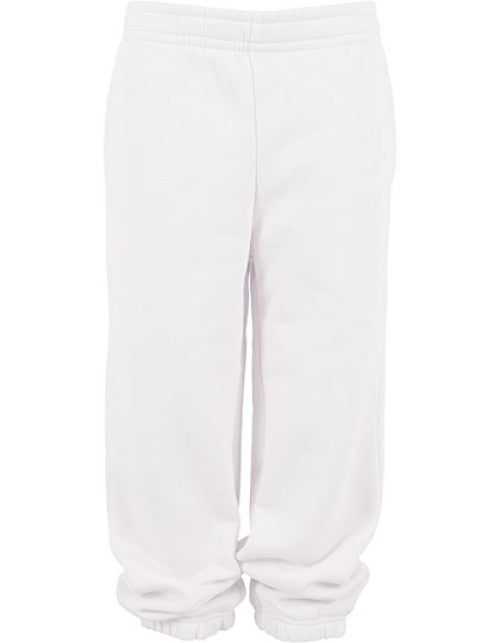 Build Your Brand Basic - Kids Basic Sweatpants - White