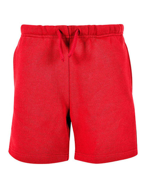 Build Your Brand Basic - Kids Basic Sweatshorts - City Red